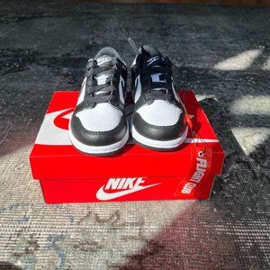 KIDS DUNK LOW PS 'BLACK WHITE'